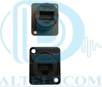 تصویر کانکتور دو سر ماده شبکه پنلی CAT6 