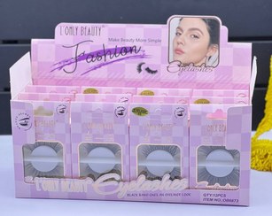 تصویر پک ۱۲عددی مژه مصنوعی ابریشمی ONLY BEAUTY مناسب انواع چشم 