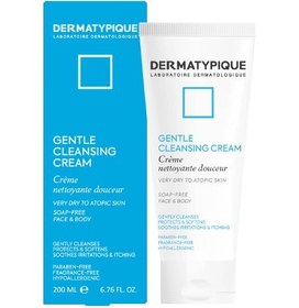 تصویر کرم شوینده پوست خیلی خشک و اتوپیک 200میل درماتیپیک Dermatypique Gentle Cleansing Cream 100ml