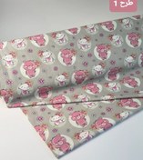 تصویر پارچه عروسکی گلدار 