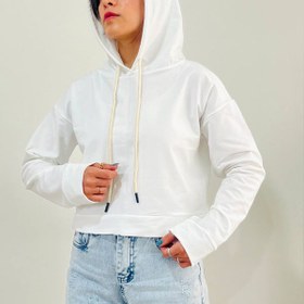 تصویر هودی کراپ زنانه کد 1206 