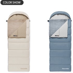 تصویر کیسه خواب از نیچر هایک Nature Hike CNK2300SD021 Envelope Hooded Cotton Sleeping Bag 