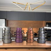 تصویر سرویس قابلمه ۱۱ پارچه KZP مدل آلما 