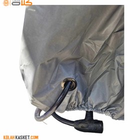 تصویر چادر موتور سیکلت برزنتی ضد آب | سایز بزرگ SILVER Waterproof tarpaulin motorcycle tent Large size SILVER