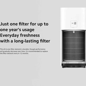 تصویر فیلتر تصفیه هوا شیائومی Xiaomi Smart Air Purifire 4 Filter Xiaomi Smart Air Purifier 4 (Eliminates up to 99.97% of Pet Hair, Pollen, Dust, Viruses & Aerosols: PCADR 400 m³/h, FCADR 150 m³/h, Ideal For 48 M², Touch Display, App And Voice Control)