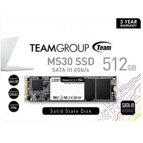 تصویر اس اس دی اینترنال M2 2280 تیم گروپ مدل MS30 ظرفیت 512 گیگابایت ا Team Group MS30 M2 2280 Internal SSD 512 GB Team Group MS30 M2 2280 Internal SSD 512 GB