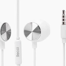 تصویر هندزفری سیمی با جک 3.5 میلی‌متری رسی RECCI REP-L01 In-Ear Wired Earphones 