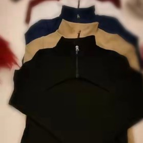 تصویر بلوز نیم زیپ چشمی - سفید / تا ۴۲ / قد ۶۰ 