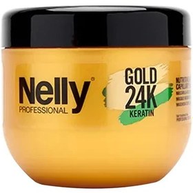 تصویر ماسک مو نلی کراتینه گلد 24K Nelly Professional Gold 24K Keratin Hair Mask