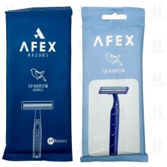 تصویر تیغ خودتراش اسپارو 2 لبه افکس Afex Sparrow Derby2 Razors