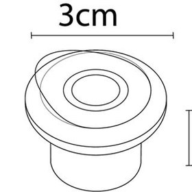 تصویر چراغ پارکتی 2 سانتی رسام 
