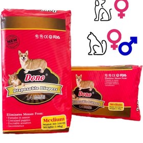 تصویر پوشک سگ و گربه دونو سایز M Dono Pet Diapers M