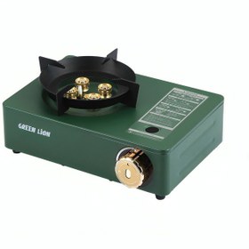 تصویر اجاق گاز 4 شعله گرین لاین green lion cassette stove 4 burner mini