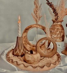 تصویر ست سفال سرامیک و سنگ مصنوعی 