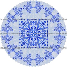 تصویر رومیزی مخمل دایره مهرهندی 