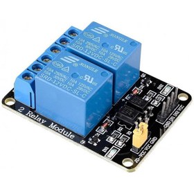 تصویر ماژول رله مدل 2R-12V 