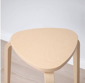 تصویر صندلی چوبی ایکیا مدل KYRRE IKEA KYRRE Stool green