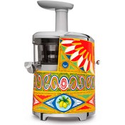 تصویر آبمیوه گیری اسمگ دولچه گابانا ایتالیا Smeg Dolce Gabbana Slow Juice Entsafter Gelb - دولچه گابانا Smeg Dolce Gabbana Italy juicer Smeg Dolce Gabbana Slow Juice Entsafter Gelb