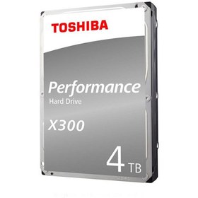 تصویر هارددیسک اینترنال توشیبا سری X300 ظرفیت 4 ترابایت Toshiba X300 HDWE140EZSTA 4TB 3.5-inch 7200RPM SATA 6Gb/s HDD