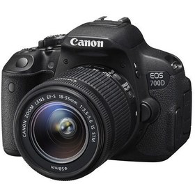 تصویر دوربین کارکرده كانن مدل 700D - لنز 18/55 بدون خط و خش مشابه آکبند 