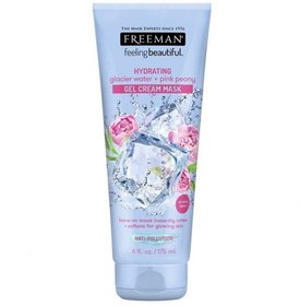 تصویر ماسک آبرسان گل رز پئونی فریمن Freeman Pink Peony Gel Cream Mask