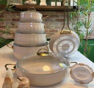 تصویر سرویس قابلمه اویز مدل لورنز ۱۱ پارچه گرانیتی 