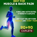 تصویر تسکین دهنده کمردرد و دردهای عضلانی کرکلند ۹۰ عددی Extra Strength Muscle Back Pain Relief