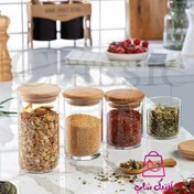 تصویر بانکه شیشه ای ادویه - سایز1 