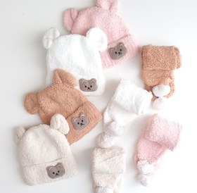 تصویر ست شال و کلاه تدی 