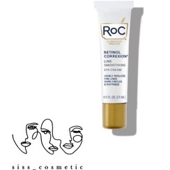 تصویر کرم دور چشم ضدچروک و پف رتینول روک حجم ١٧/٧ میل ROC RETINOL CORREXION LINE SMOOTHING EYE CREAM 17/7ml