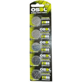 تصویر باتری سکه ای اوسل مدل CR2032 بسته 5 عددی Osel CR2032 Coin Cell Battery, Pack of 5