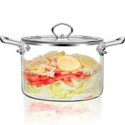 تصویر قابلمه پیرکس دسته استیل 3.5 لیتر ج کوچک(4560_153) 