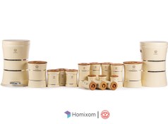 تصویر سرویس آشپزخانه اورانوس مدل کلاسیک ۱۷ پارچه با درب چوبی 