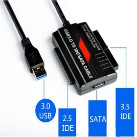 تصویر مبدل USB 3.0 به SATA/IDE کی نت مدل K-COU30IDE 