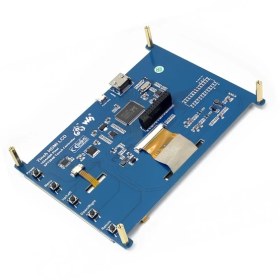 تصویر نمایشگر رنگی 7 اینچ IPS 1024*600 با تاچ مقاومتی و ورودی HDMI محصول Waveshare 