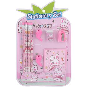 تصویر ست لوازم تحریر 9 عددی Sweet 9566 Sweet 9566 Stationery Set