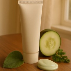 تصویر کرم گیاهی خیار: روشن‌کننده و جوان‌کننده پوست صورت و دست با عصاره طبیعی خیار 
