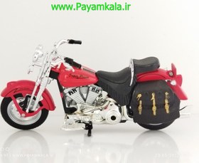 تصویر (سایز بزرگ) ماکت فلزی موتورسیکلت طرح هارلی دیویدسون (Harley Davidson Motor by HAIXING)(1/12) رنگ قرمز 