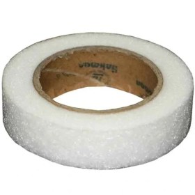 تصویر لایی زانفیکس نواری 2.8 سانت سفید با طول 80 یارد Double Sided Megumi Roll White Fabric 2.8