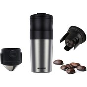 تصویر قهوه ساز و آسیاب قهوه لپرسو LePresso Portable Mug Burr Grinder Coffee Maker 