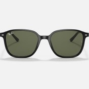 تصویر عینک آفتابی Ray-Ban مدل RB2193 | فریم مربعی مشکی با لنز دودی شیشه‌ای UV400 ساخت ایتالیا 