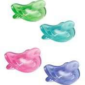 تصویر پستانک سیلیکونی چیکو مدل فیزیو سافت مناسب ۶ تا ۱۶ ماهگی دو عددی 