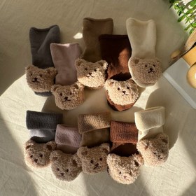 تصویر جوراب بچگانه حوله ای وارداتی Jurab Teddy