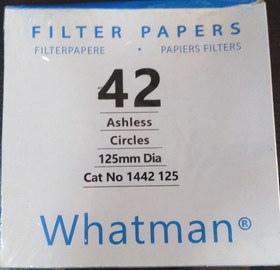 تصویر کاغذ صافی واتمن 42 قطر 12.5 سانت بسته 100 عددی Whatman Filter Paper 42 (QTY: 100)