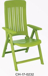 تصویر صندلی تاشو آساره - بدنه کرم روشن پایه قهوه ای روشن ا asare folding chair asare folding chair