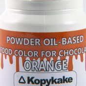 تصویر رنگ خوراکی پودری محلول در روغن پرتقالی کپی کیک 
