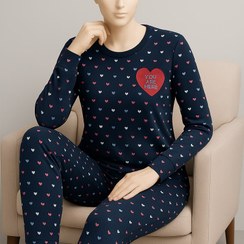 تصویر بلوز شلوار زنانه سکسن کد 41145-A 