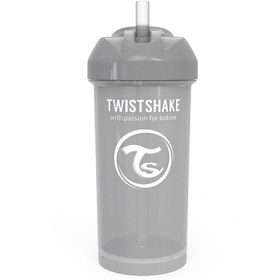 تصویر لیوان آبمیوه خوری 360 میل قرمز صدفی تویست شیک Twistshake 5334933713