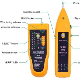 تصویر ردیاب، زوج یاب و تستر سیم و کابل WH-806B 