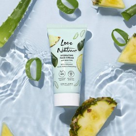 تصویر کرم صورت آبرسان با عصاره آلوئه ورا و آناناس Love Nature Hydrating Face Cream with Organic Aloe Vera & Pineapple